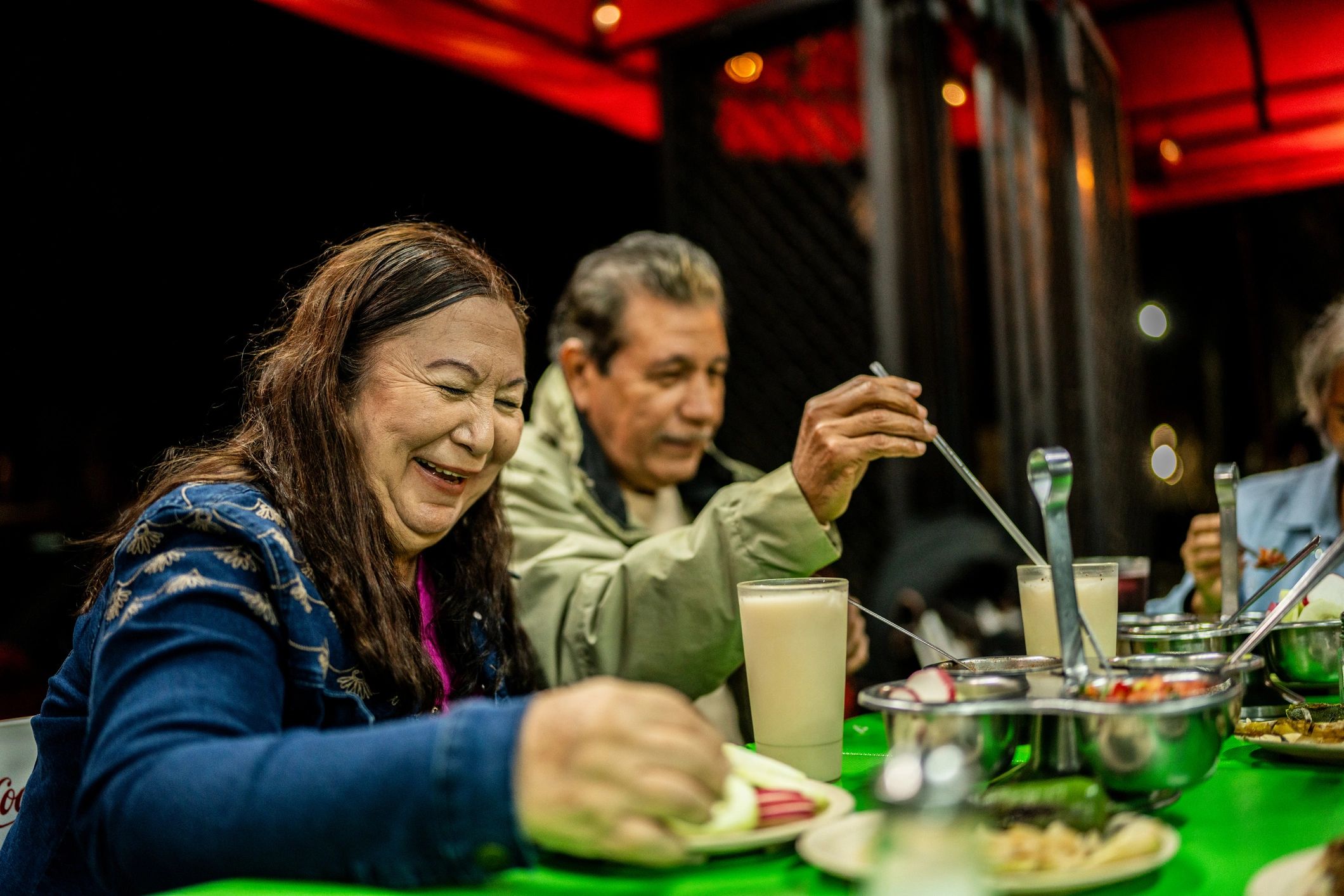 authentic taco restaurant vibrant interior